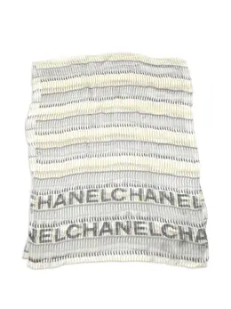 CHANEL Pre-Owned: Шарф в полоску 