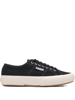 Superga: Чёрные кроссовки 