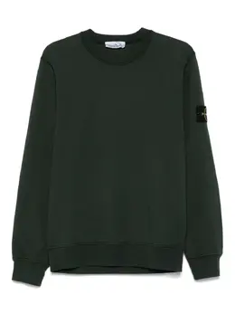 Stone Island: Зелёный свитшот 