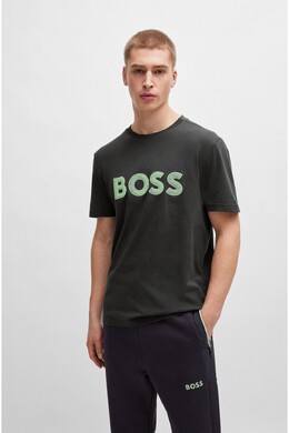 BOSS: Серая футболка 