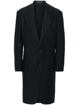 Yohji Yamamoto: Пальто с принтом 