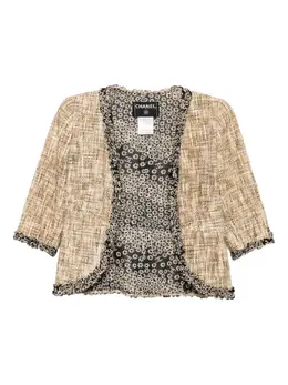 CHANEL Pre-Owned: Твидовая куртка 