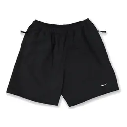 Nike: Чёрные шорты  Solo Swoosh