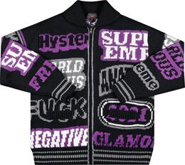 Supreme: Чёрный свитер  Hysteric Glamour