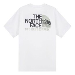 The North Face: Белая футболка  Logo
