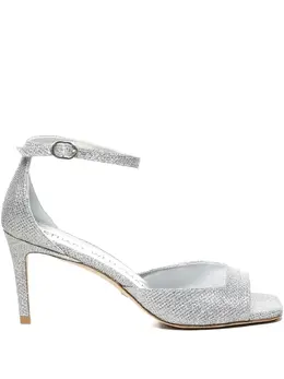 Stuart Weitzman: Серебристые сандалии 