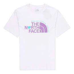The North Face: Белая футболка  Logo