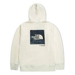 The North Face: Белая толстовка  Logo