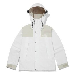 The North Face: Белая куртка  Logo