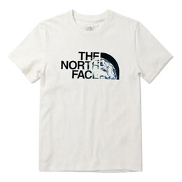 The North Face: Белая футболка  Logo