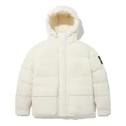 The North Face: Белая куртка  Logo