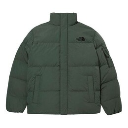 The North Face: Зелёная куртка  Logo