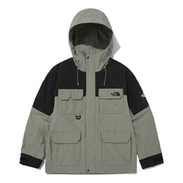 The North Face: Зелёная куртка  Logo
