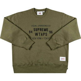 Supreme: Зелёный свитшот  WTAPS