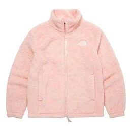 The North Face: Розовая куртка  Logo