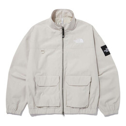 The North Face: Белая куртка  Logo