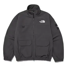 The North Face: Серая куртка  Logo