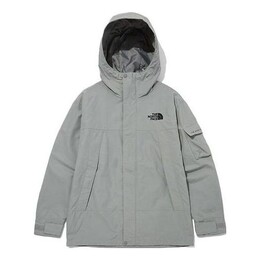 The North Face: Серая куртка 