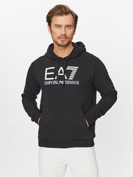EA7 Emporio Armani: Чёрная толстовка 
