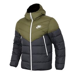 Nike: Зелёная куртка  Sportswear