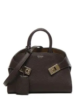 Ferragamo: Тёмная сумка-шоппер 