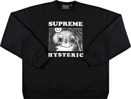 Supreme: Чёрная толстовка  Hysteric Glamour