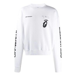 Off-White: Белая толстовка  Arrow