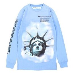 Off-White: Голубая толстовка  Virgil