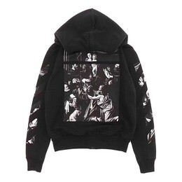 Off-White: Чёрная толстовка  Caravaggio