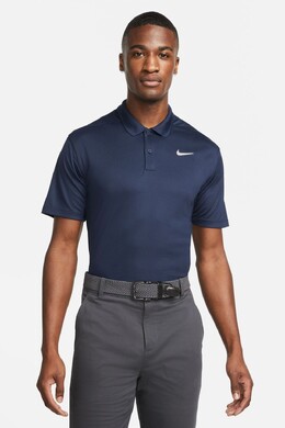Nike: Синее поло  Dri FIT