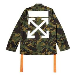 Off-White: Зелёная куртка  Arrows