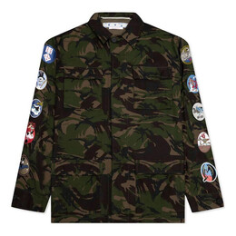 Off-White: Зелёная куртка 