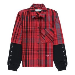 Off-White: Красная рубашка 