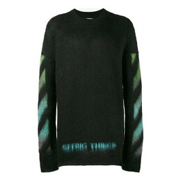 Off-White: Голубой свитер 
