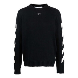 Off-White: Чёрный свитер 