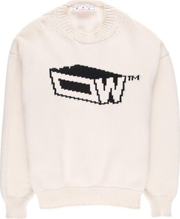 Off-White: Бежевая толстовка 