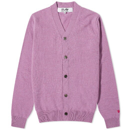 Comme Des Garçons Play: Фиолетовый кардиган  Heart