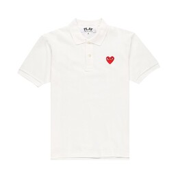 Comme Des Garçons Play: Рубашка  Heart с коротким рукавом