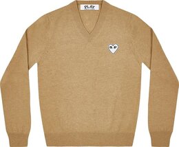 Comme Des Garçons Play: Свитер  Heart с v-образным вырезом