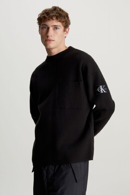 Calvin Klein Jeans: Чёрный свитер 