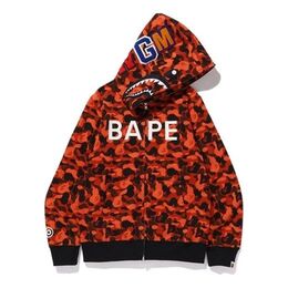 A BATHING APE: Оранжевая толстовка 