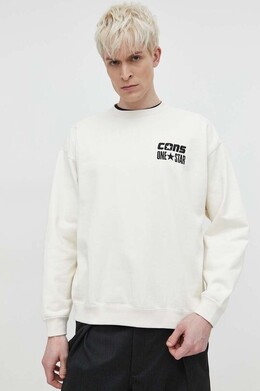 Converse: Бежевая толстовка 