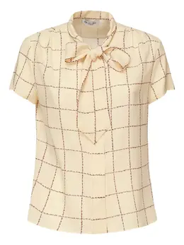 Loro Piana: Блуза с бантом 
