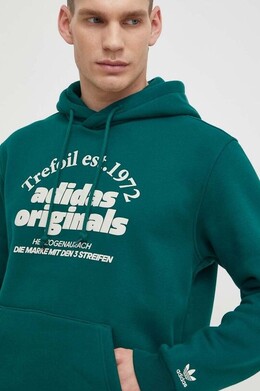 Adidas: Зелёная толстовка  Originals