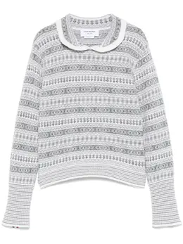 Thom Browne: Жаккардовый свитер 
