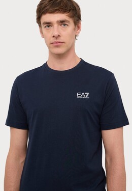 EA7 Emporio Armani: Синяя футболка 