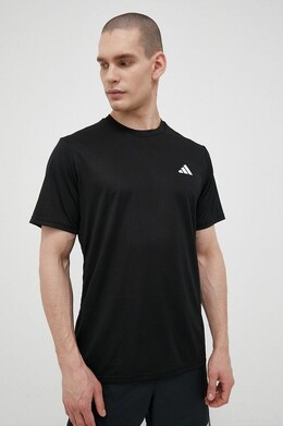 ADIDAS PERFORMANCE: Чёрная футболка  Essentials