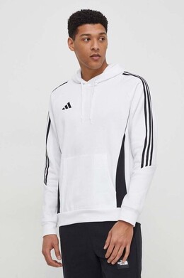 Adidas: Белая толстовка  Tiro