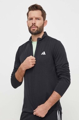 Adidas: Чёрная толстовка  Essentials