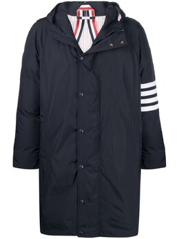 Thom Browne: Пуховик  4-Bar с капюшоном